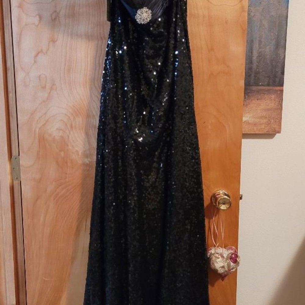 Grace Karin Formal Black Sequin Gown